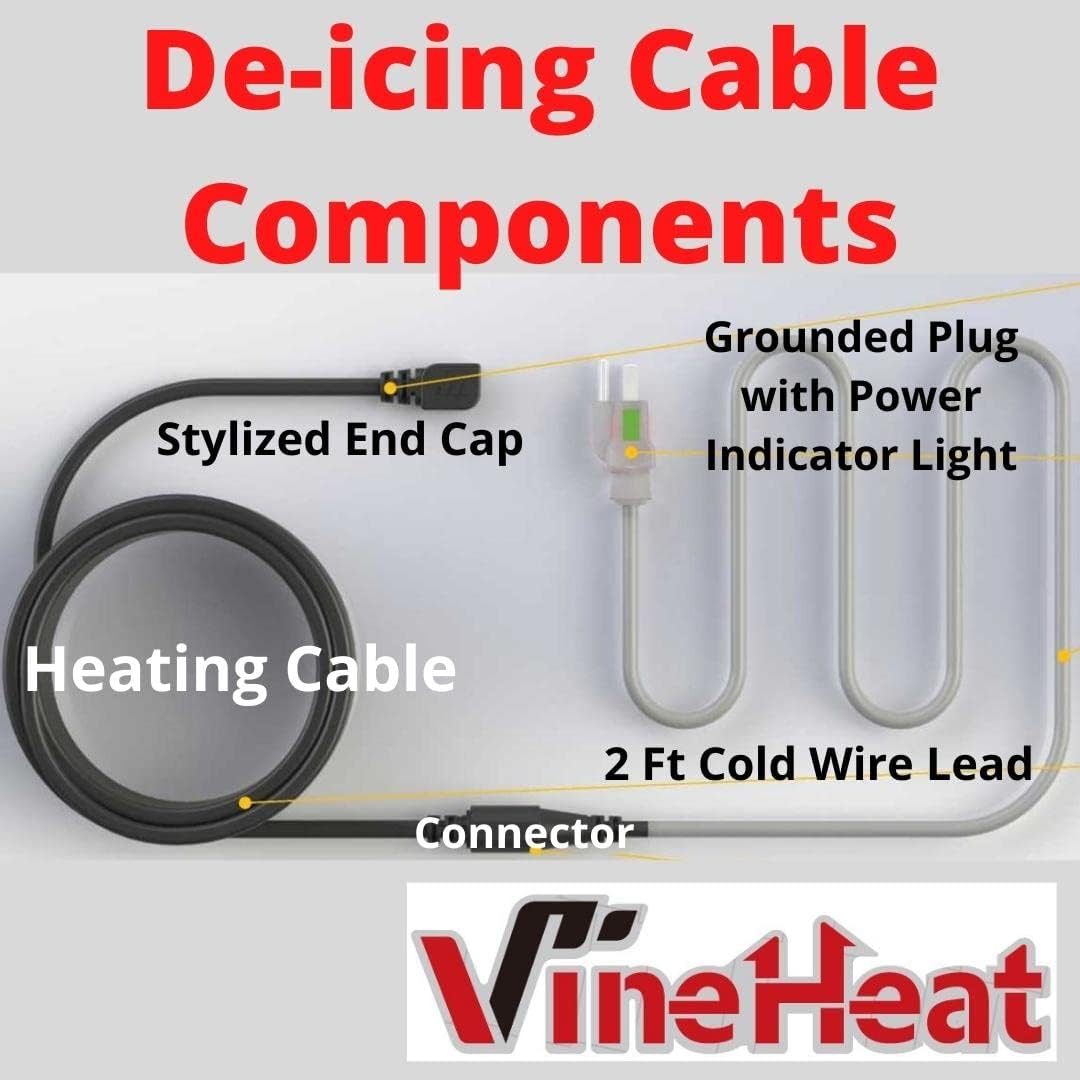 140 Ft De-Icing Cable for Roofs, Gutters and Downspouts L338361