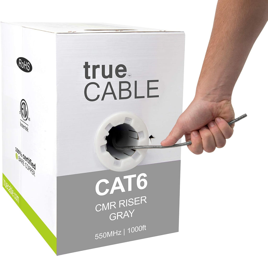 1000ft Purple 23AWG 4 Pair Solid Bare Copper Bulk Ethernet Cable K424