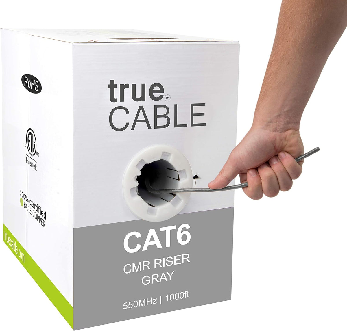 1000ft Purple 23AWG 4 Pair Solid Bare Copper Bulk Ethernet Cable K424