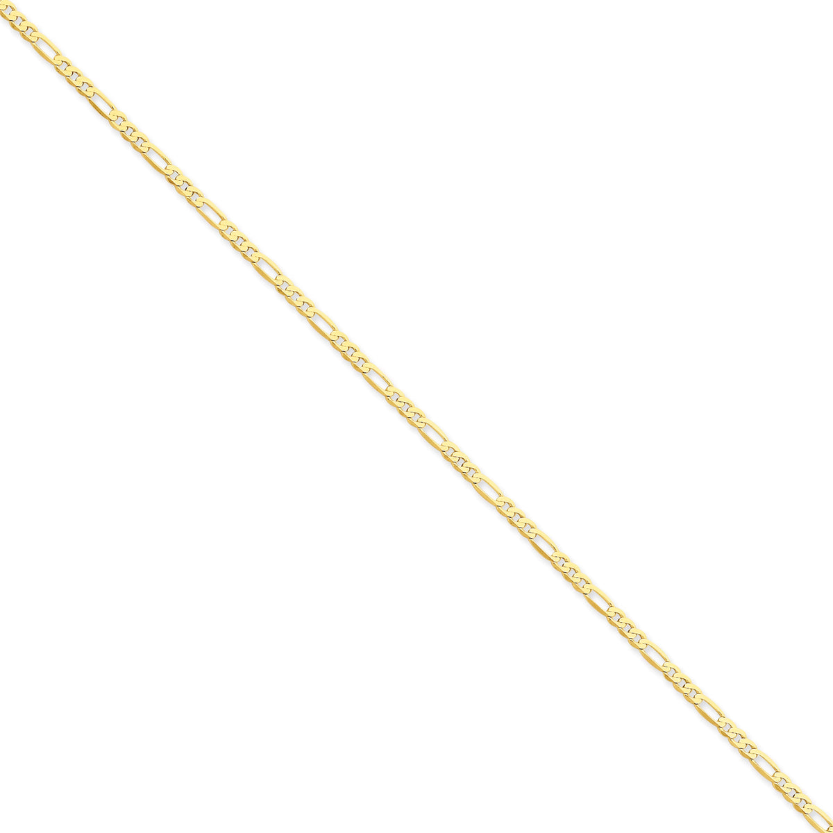 14k 2.75mm Flat Figaro Chain B4183