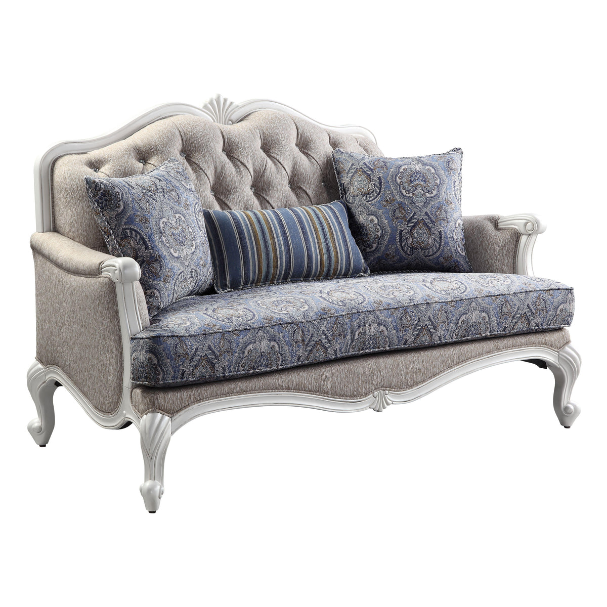 Beige Fabric 6pcs Living Room Set X372696
