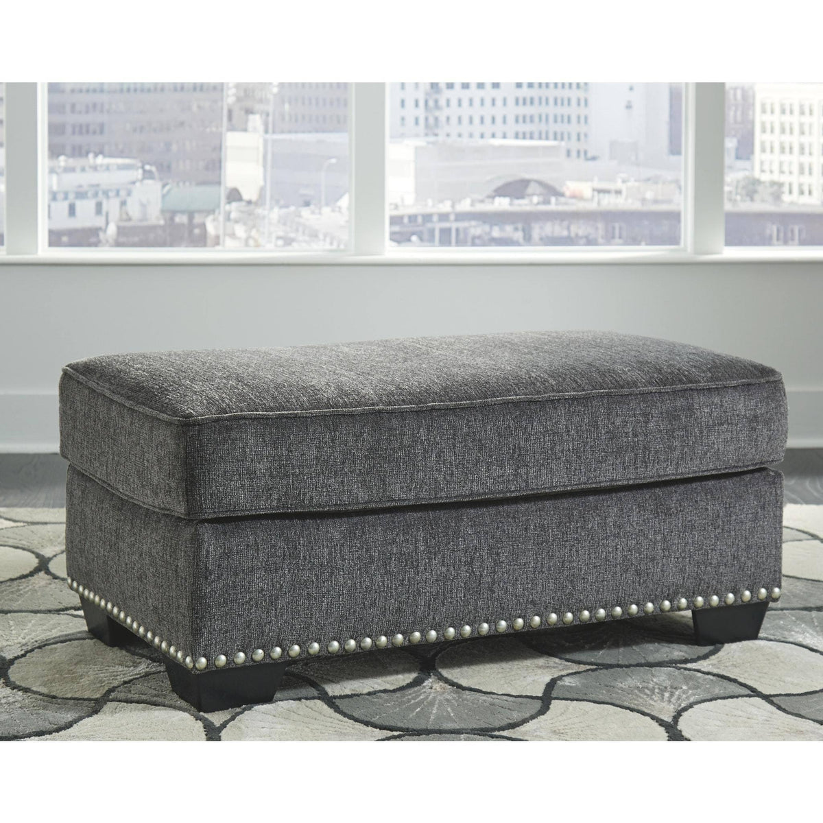 Carbon Ottoman L29578
