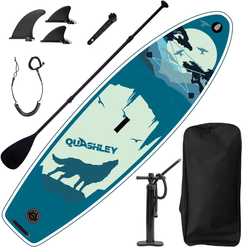 Inflatable Stand Up Paddle Board with Accessories, 11'x33 x6, Max 330lbs I615
