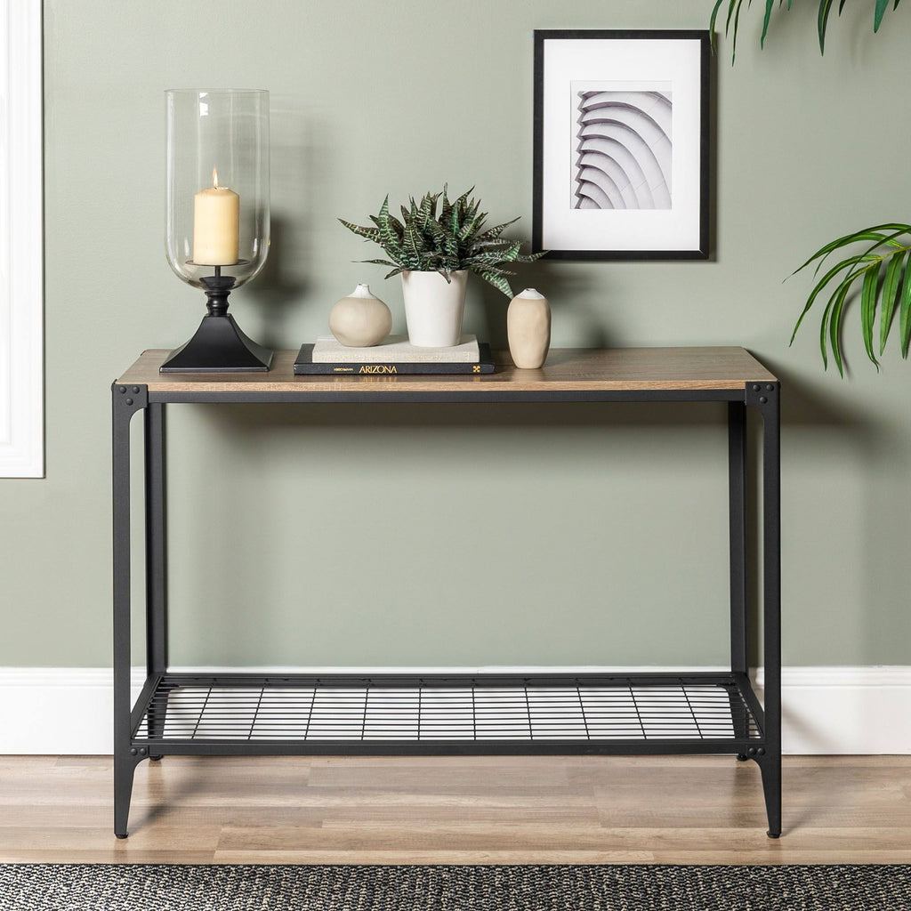 Rustic Wood Sofa Entry Table I439282