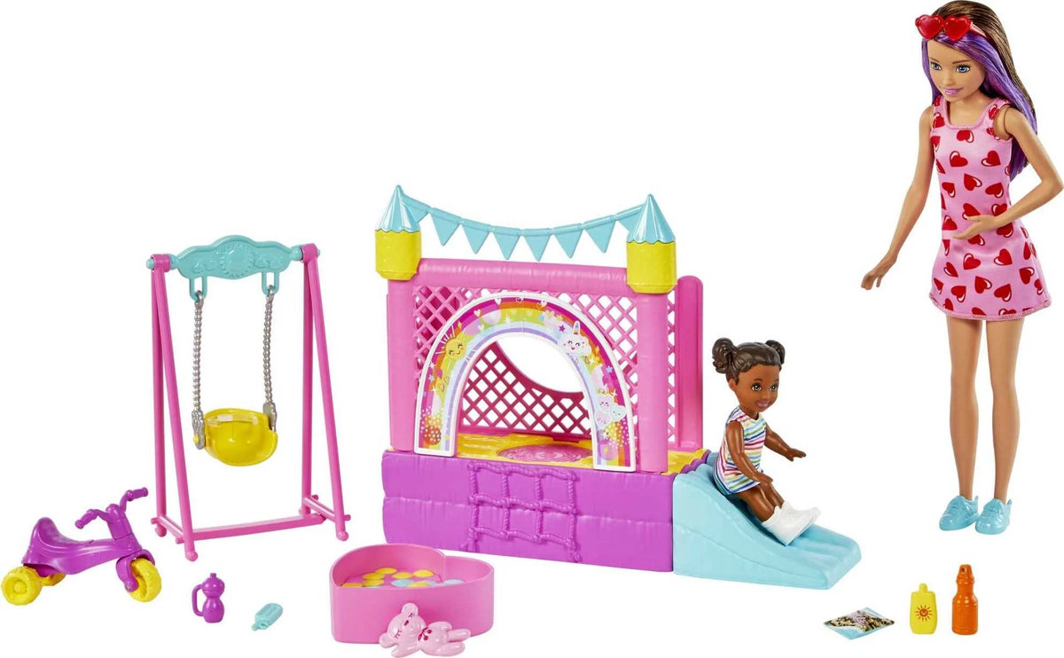 Bounce House Playset with Dolls & Accessories V306091