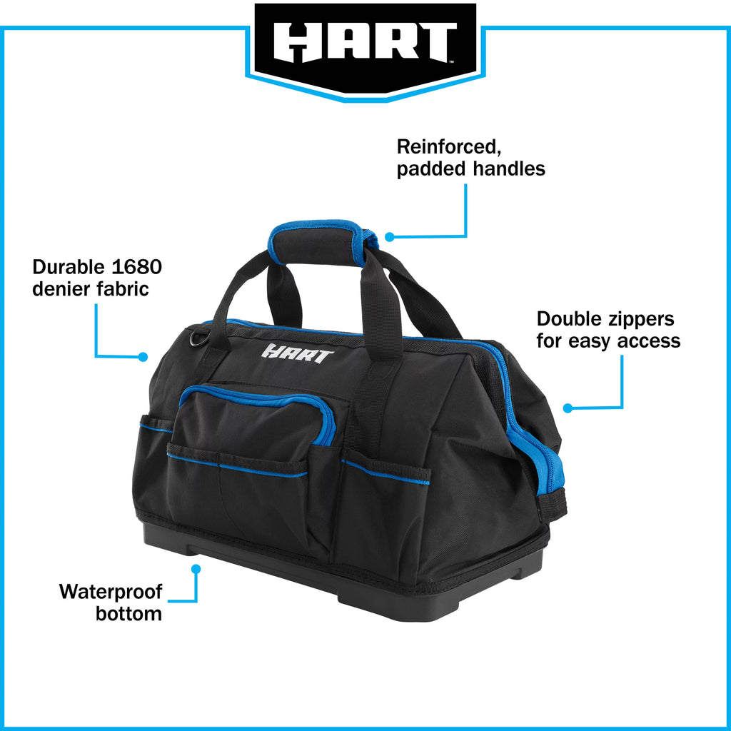 16-inch Hard Bottom Tool Bag X3370