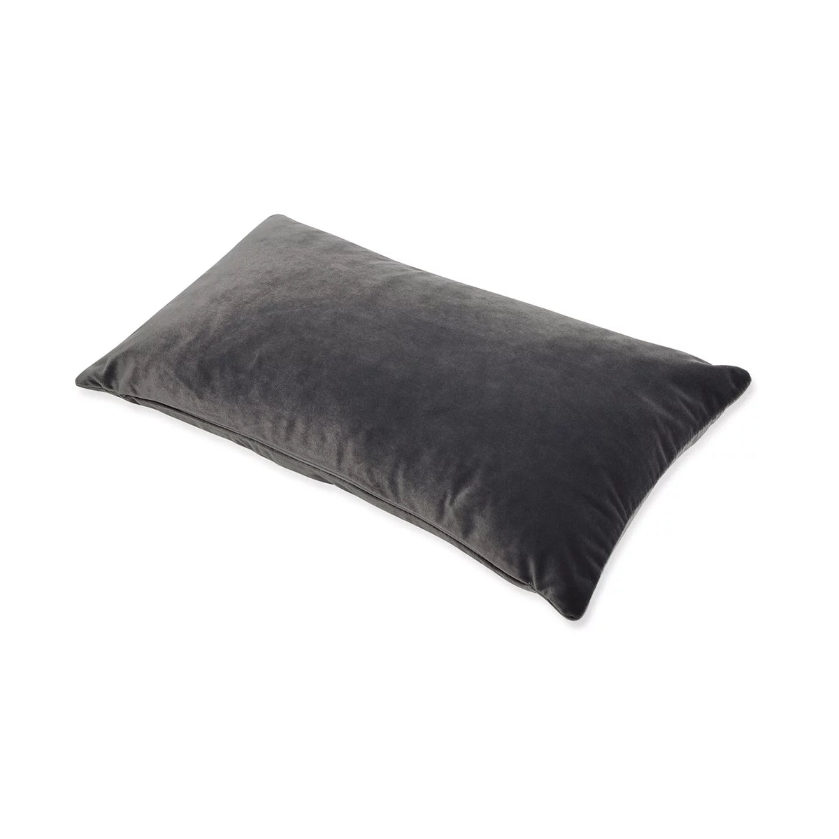 22" Feather Down Lumbar Throw Pillow Storm Gray V934