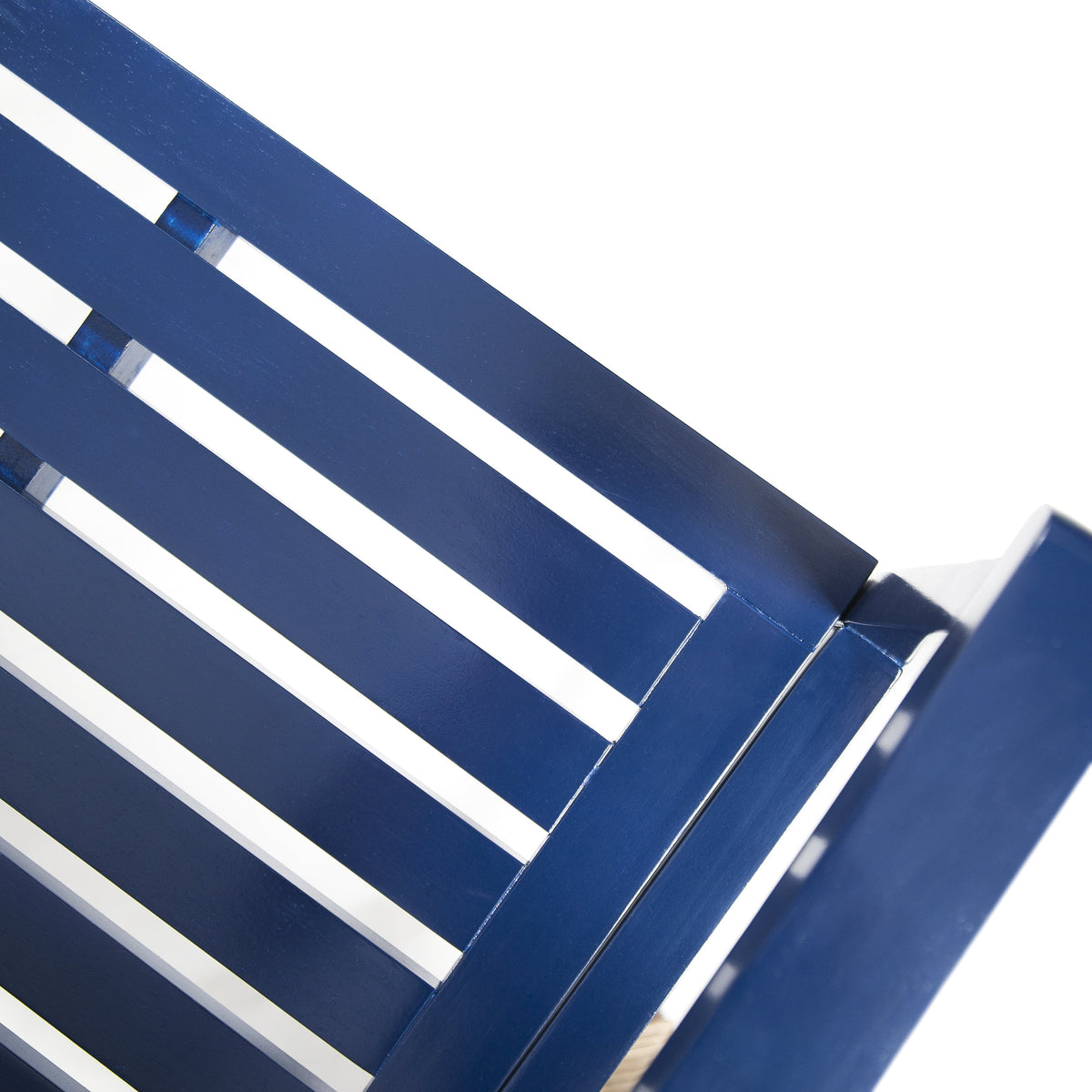 Navy Blue Acacia Wood Outdoor Bench I15140